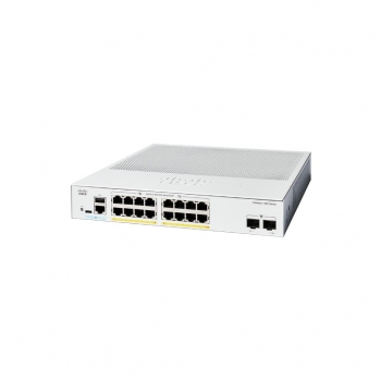 Cisco Catalyst 1300 16 พอร์ต GE, Full PoE, 2x1G SFP (C1300-16FP-2G)